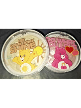 2 New Limited Edition Care Bears Shimmer Highlight Powder Illuminate Eye Face
